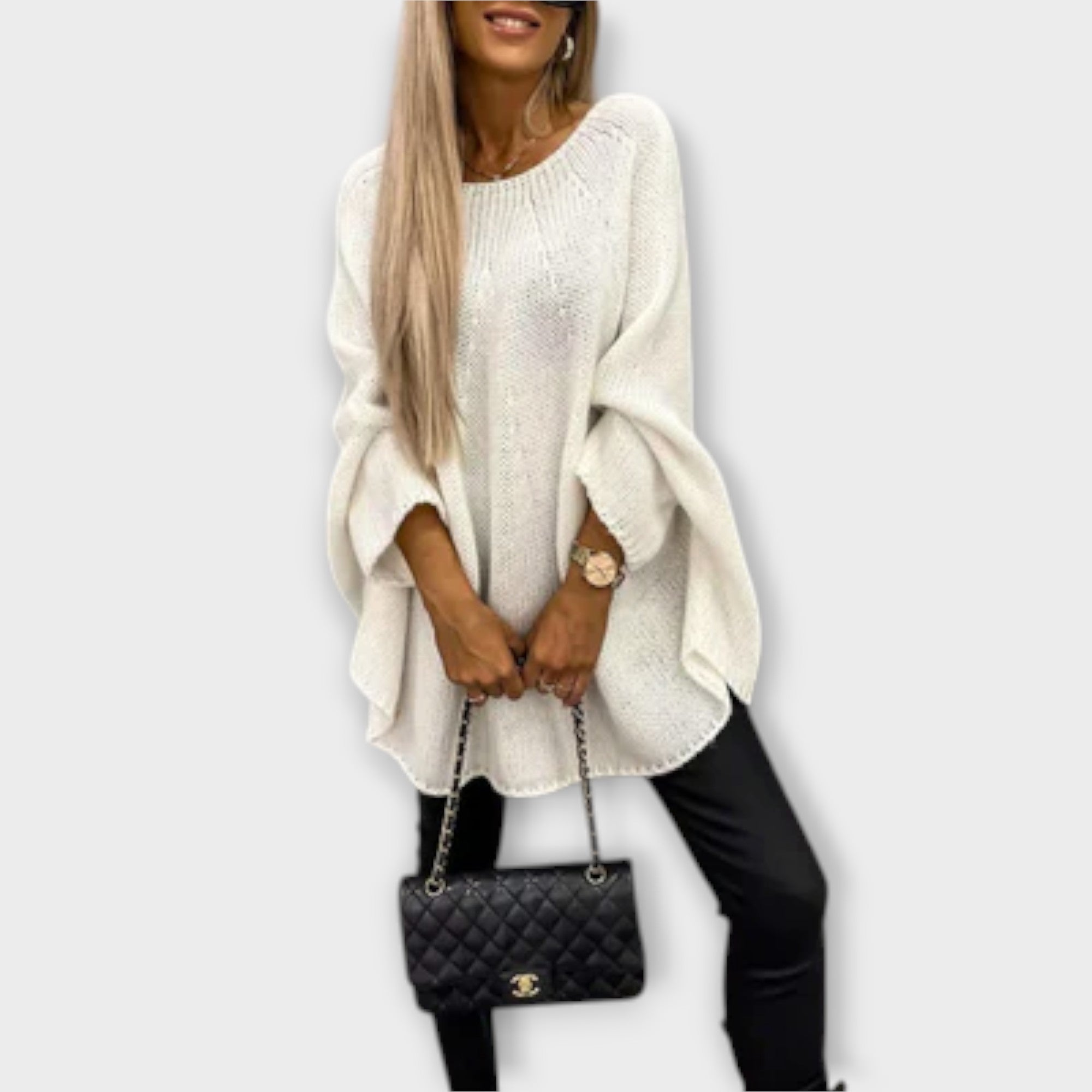 Izabel | Suéter elegante para mujer con cuello redondo