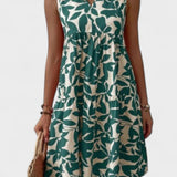 Sofía | Vestido de Verano con Estampado Floral en Línea-A