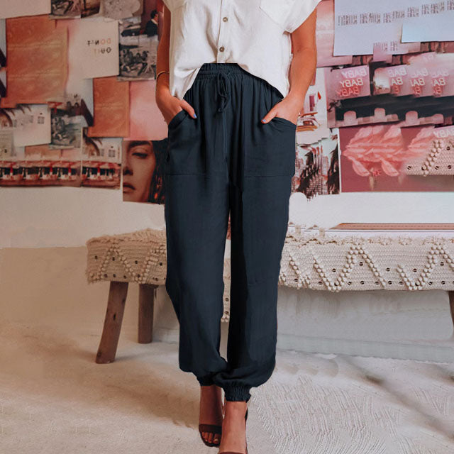 Audeline | Pantalones Elegantes con Cordón