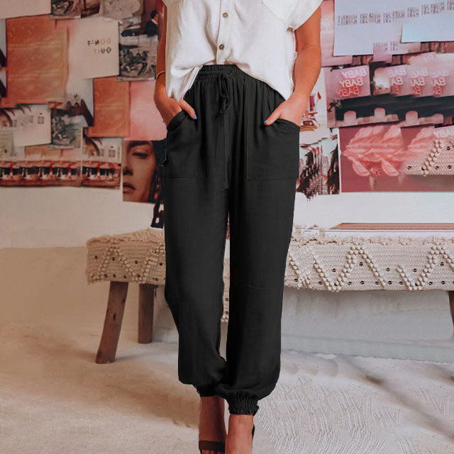 Audeline | Pantalones Elegantes con Cordón