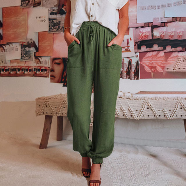 Audeline | Pantalones Elegantes con Cordón