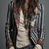 Felicitas | Blazer a Rayas Bohemio