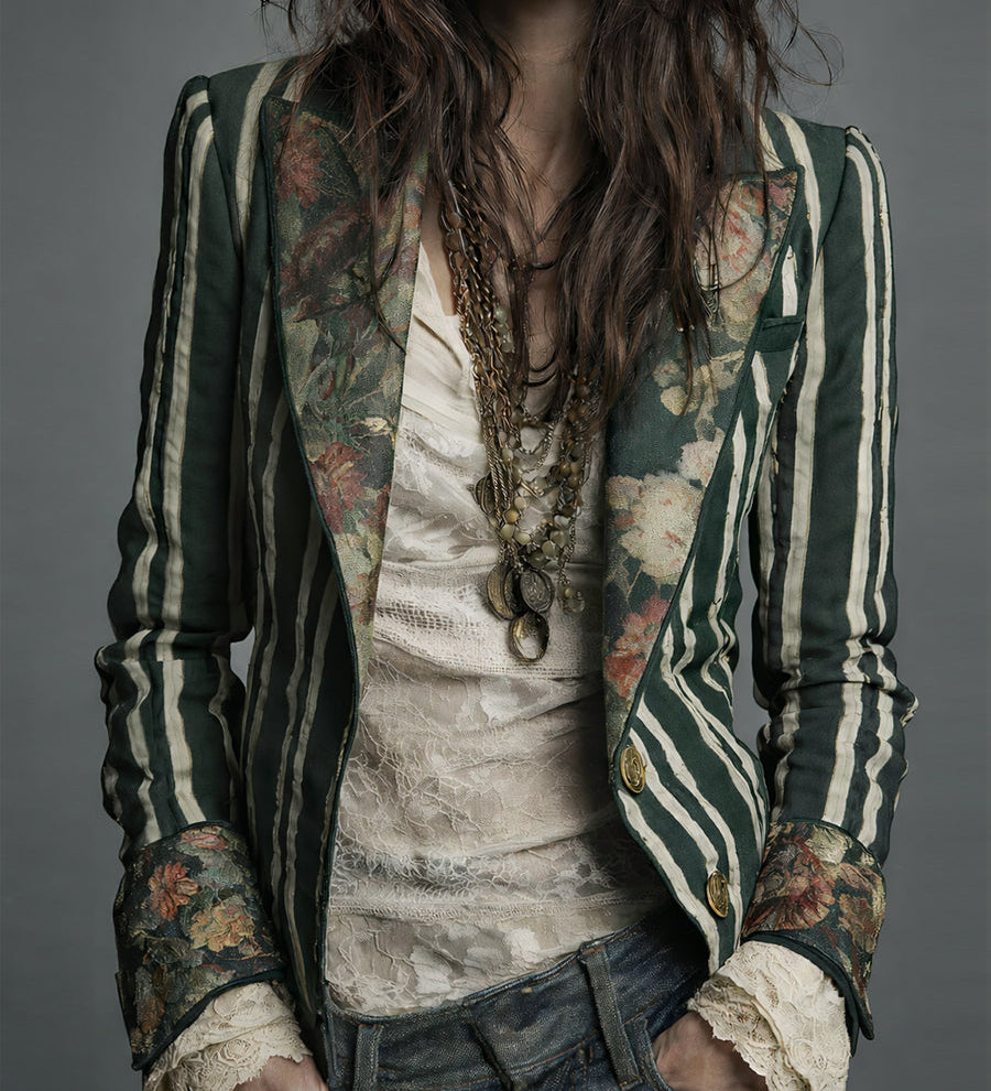 Felicitas | Blazer a Rayas Bohemio