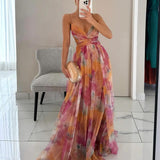 Asenath | ™ Encantador vestido largo con estampado floral