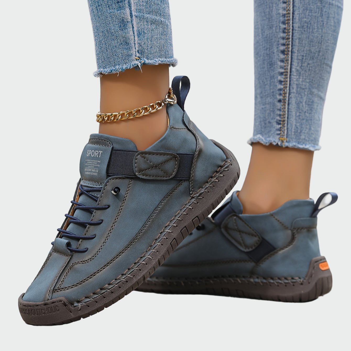 Botines ortopédicos de cuero