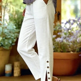 Calista | Pantalones Casuales de Corte Suelto con Botones