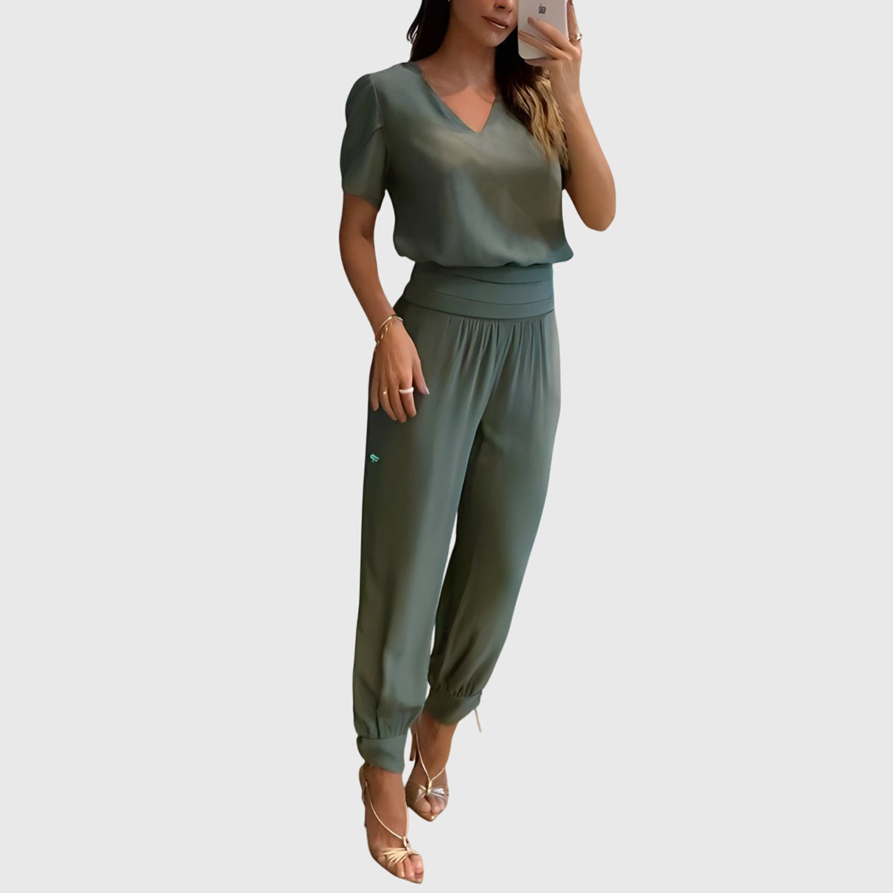 Concepción | Conjunto de Blusa y Pantalones Elegante