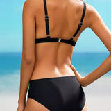 Azucena | Bikini con abertura y matices de color