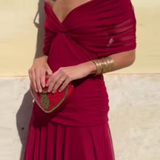 Louise | Vestido Maxi de Fiesta Elegante con Escote en V