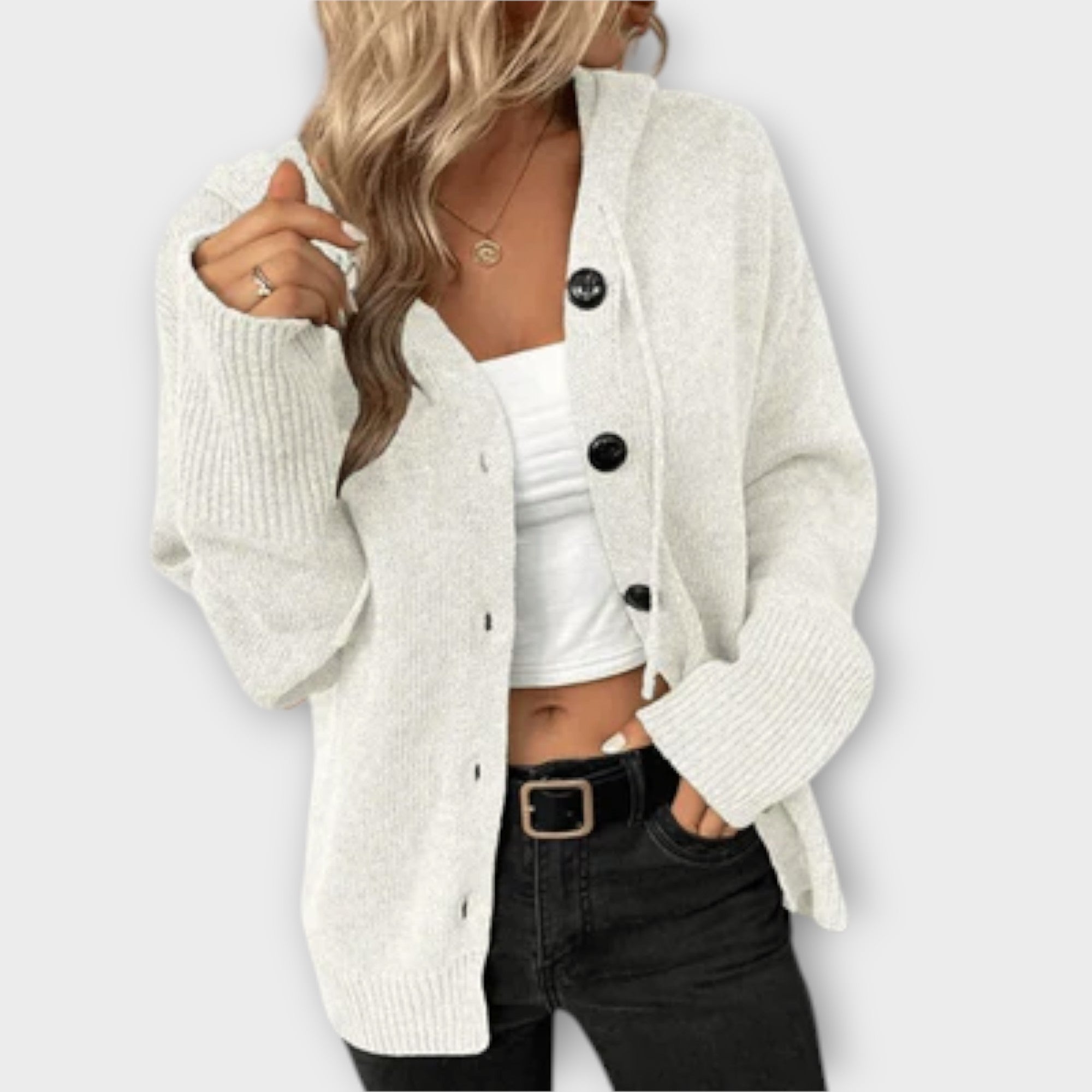 Britán - Cardigan de punto con botones