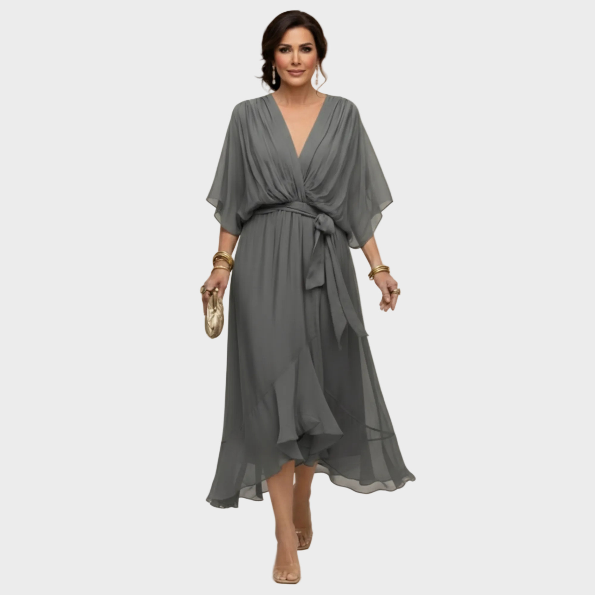 Monica | Vestido con escote en v