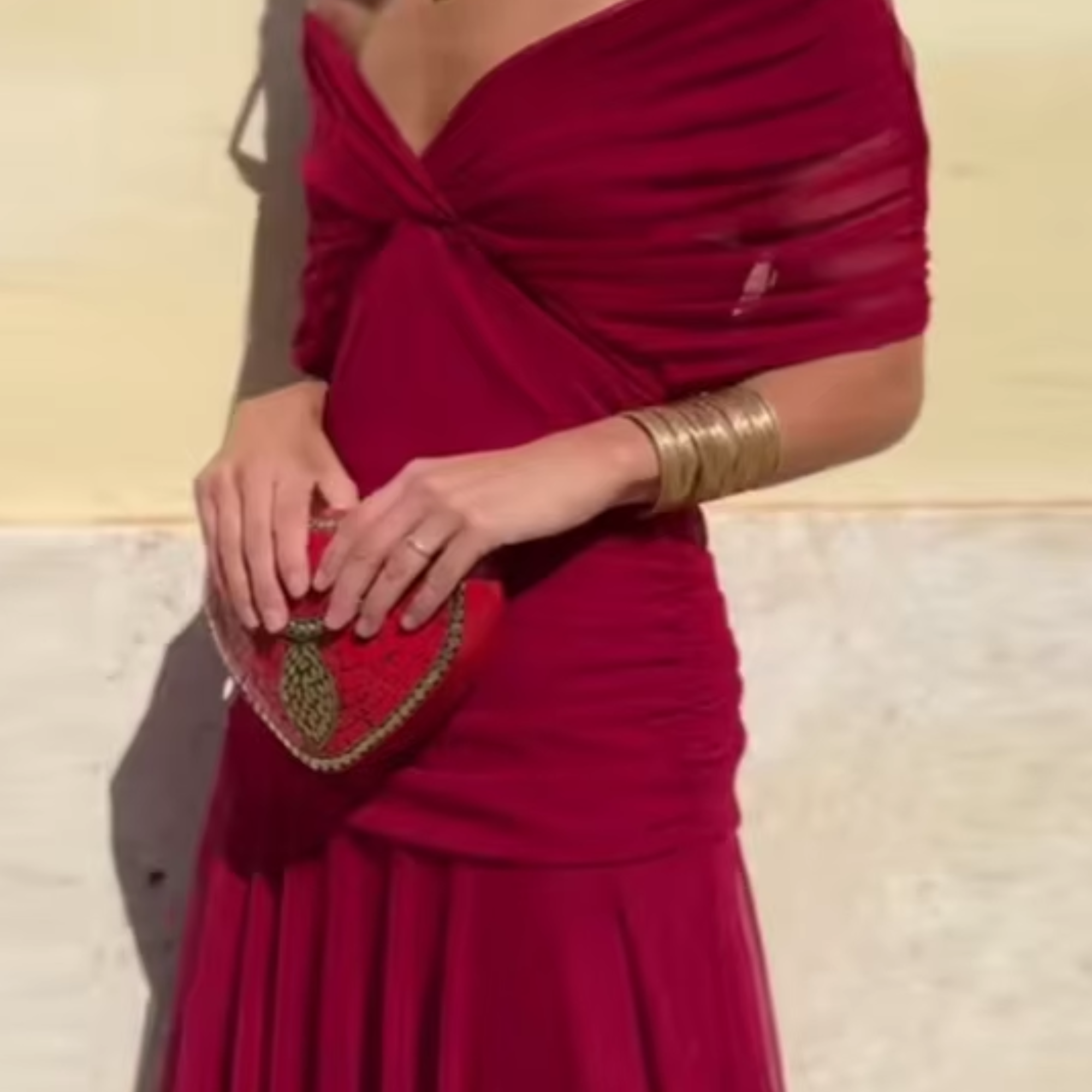 Rebeca | Vestido Maxi de Fiesta Elegante con Escote en V