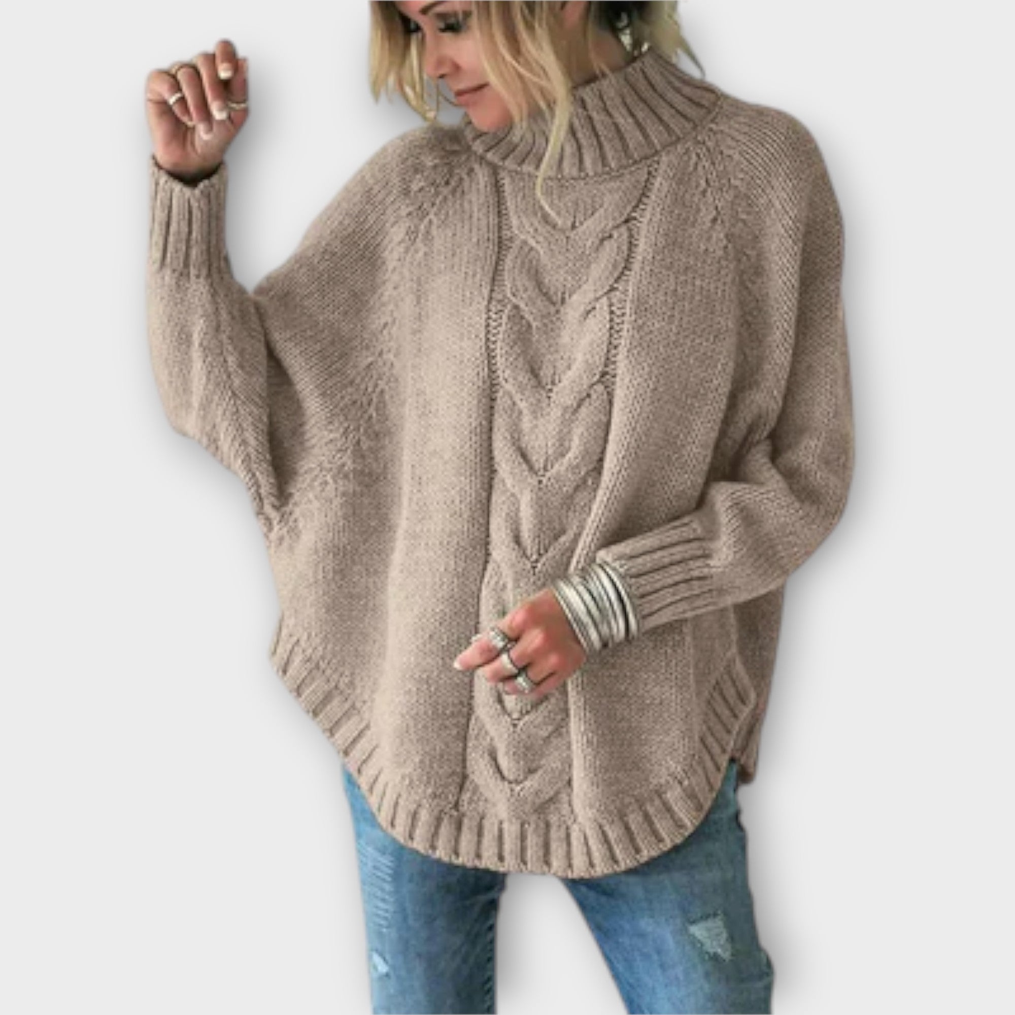 Elysian - Suéter de punto con diseño de trenza