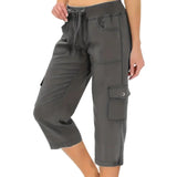 Emilce | Pantalón Capri de Cintura Alta Cómodo con Bolsillos Prácticos