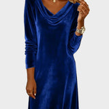 Frosina | Vestido de terciopelo holgado