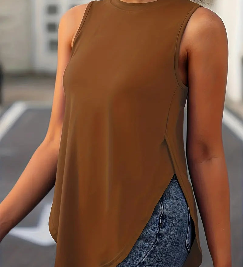 Sophia | Top Casual Sin Mangas Ajuste Relajado