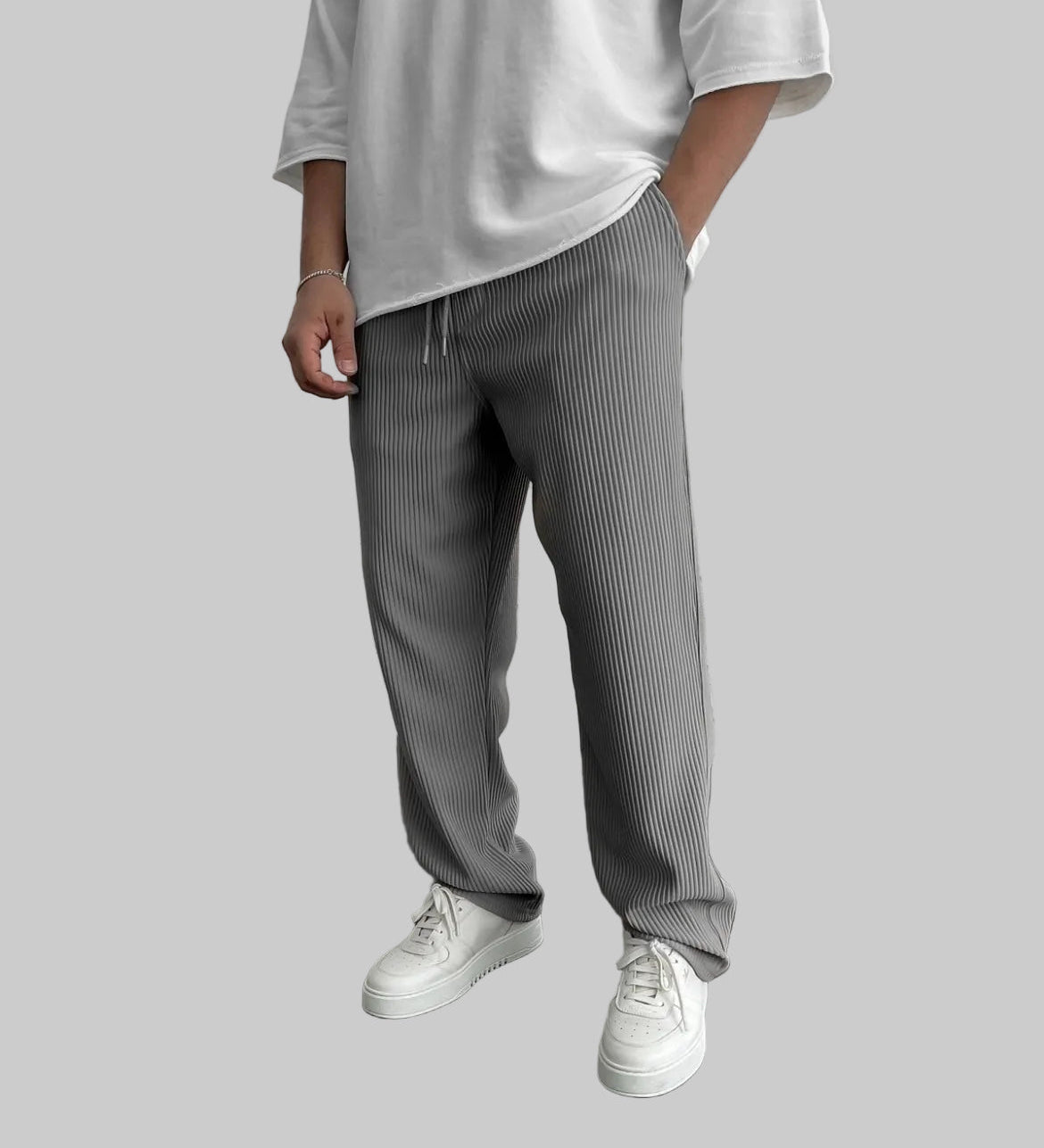 Boris | Pantalones acanalados de spandex: ¡estilo y comodidad en uno!