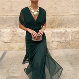 Rebeca | Vestido Maxi de Fiesta Elegante con Escote en V