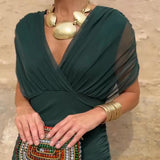 Rebeca | Vestido Maxi de Fiesta Elegante con Escote en V