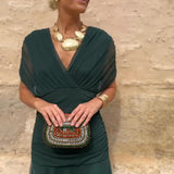 Rebeca | Vestido Maxi de Fiesta Elegante con Escote en V