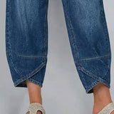 Aurea | Jeans Cortos de Pierna Ancha Casual