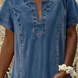 Enid | Vestido de Denim Suave