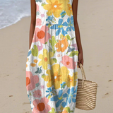 Adaline | Ella Vestido Midi Floral Pastel