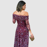 Dana | Vestido elegante con hombros descubiertos