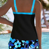 Iluminada | Conjunto de Tankini elegante de dos piezas