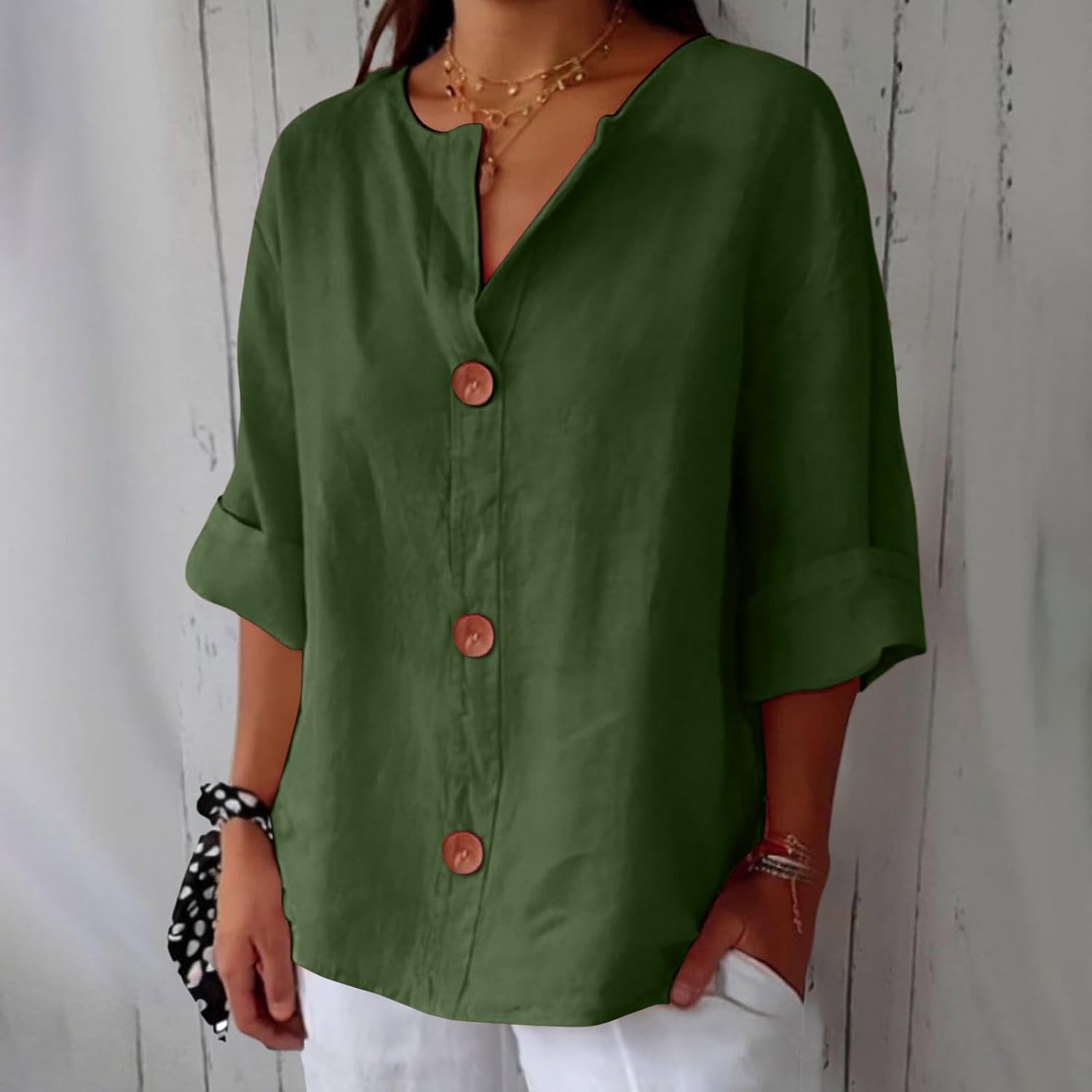 Maeve | Camisa de Cuello en V