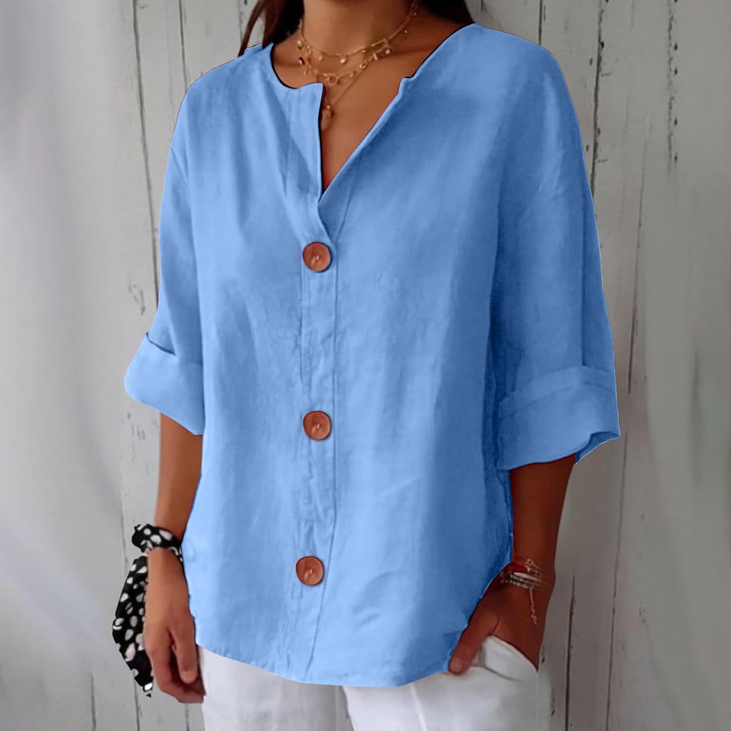 Maeve | Camisa de Cuello en V