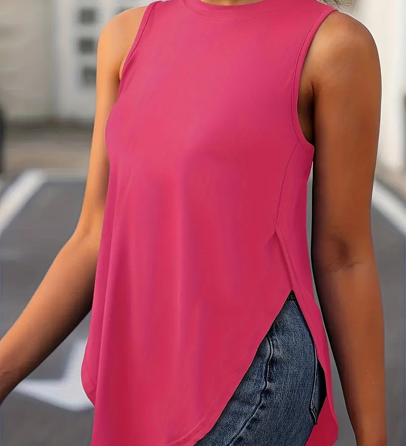 Sophia | Top Casual Sin Mangas Ajuste Relajado