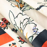 Arce | Pantalones Rectos de Cintura Alta con Estampado Floral