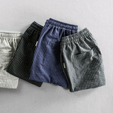 Shorts de algodón Breezy a rayas finas