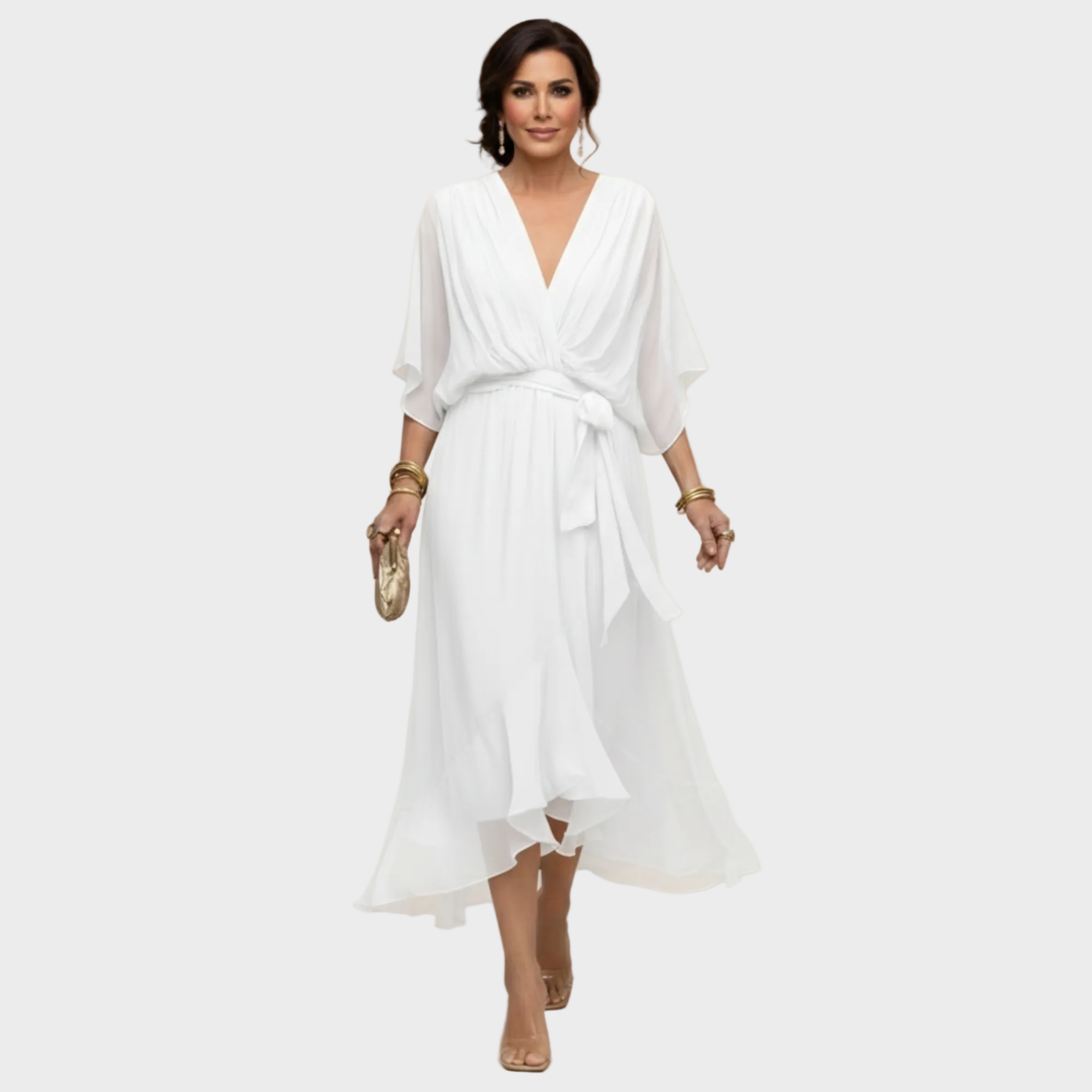 Monica | Vestido con escote en v