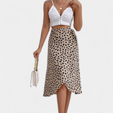 Cami | Falda Envolvente Boho con Estampado Asimétrico
