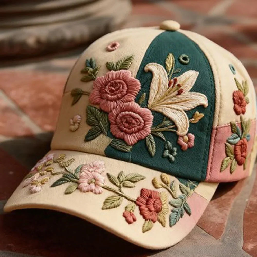 Avena | Gorra Bordada Floral