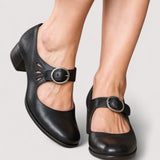 Carmela | Zapato de tacón elegante de cuero sintético