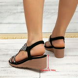 Sandalias ortopédicas elegantes con cuña para mujeres