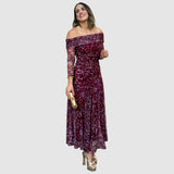 Dana | Vestido elegante con hombros descubiertos