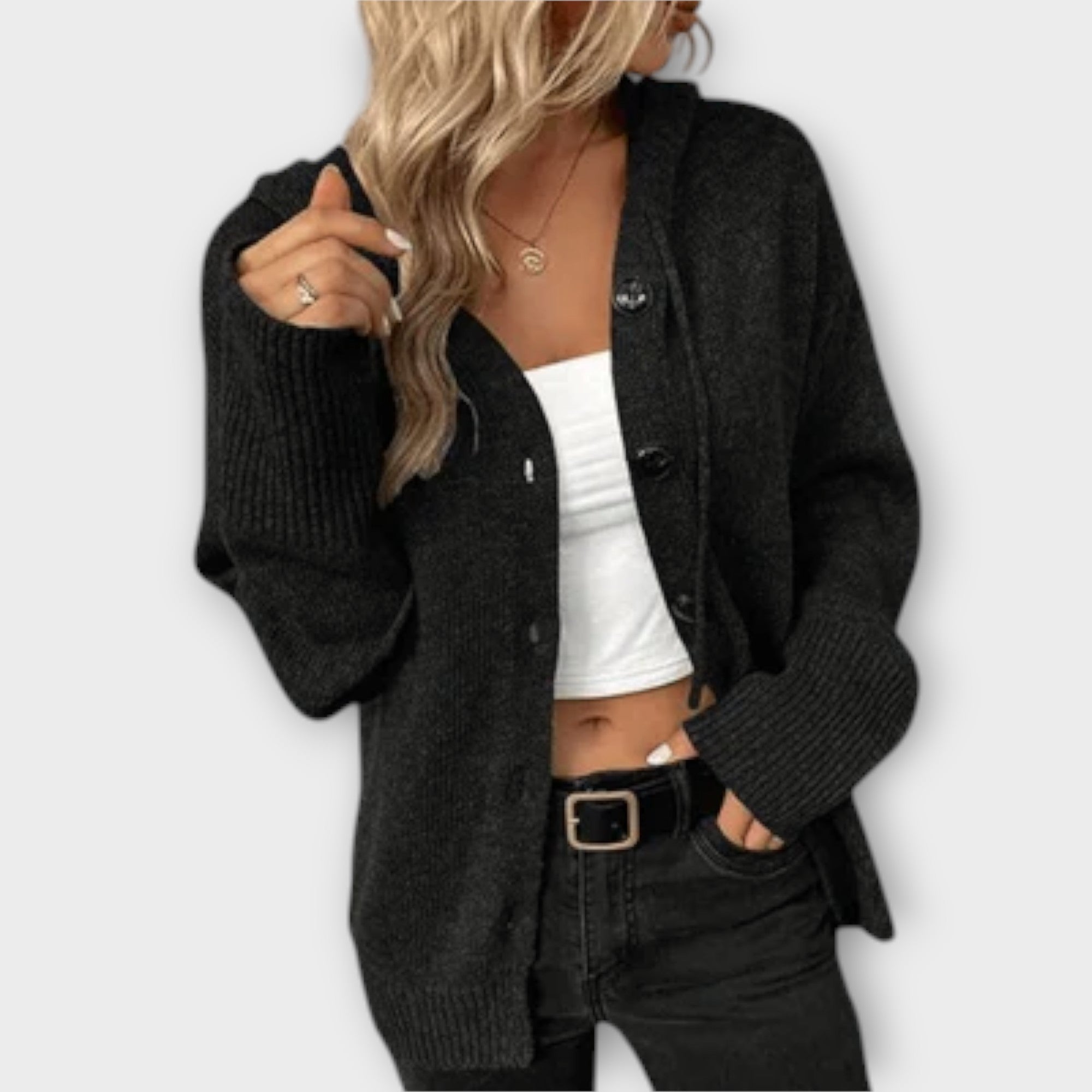 Britán - Cardigan de punto con botones