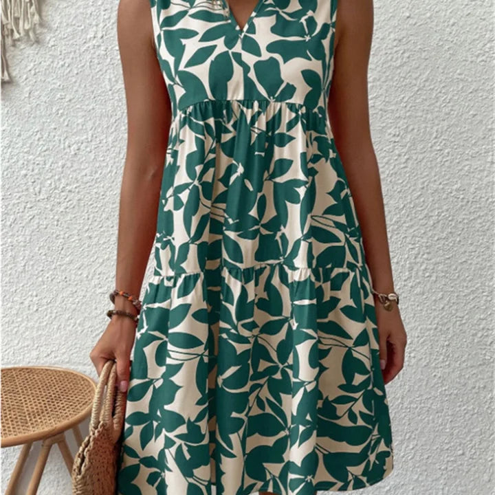 Sofía – Vestido de Verano con Estampado Floral en Línea-A