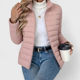 Philipa | Elegante chaqueta larga con cuello alto