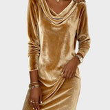 Frosina | Vestido de terciopelo holgado