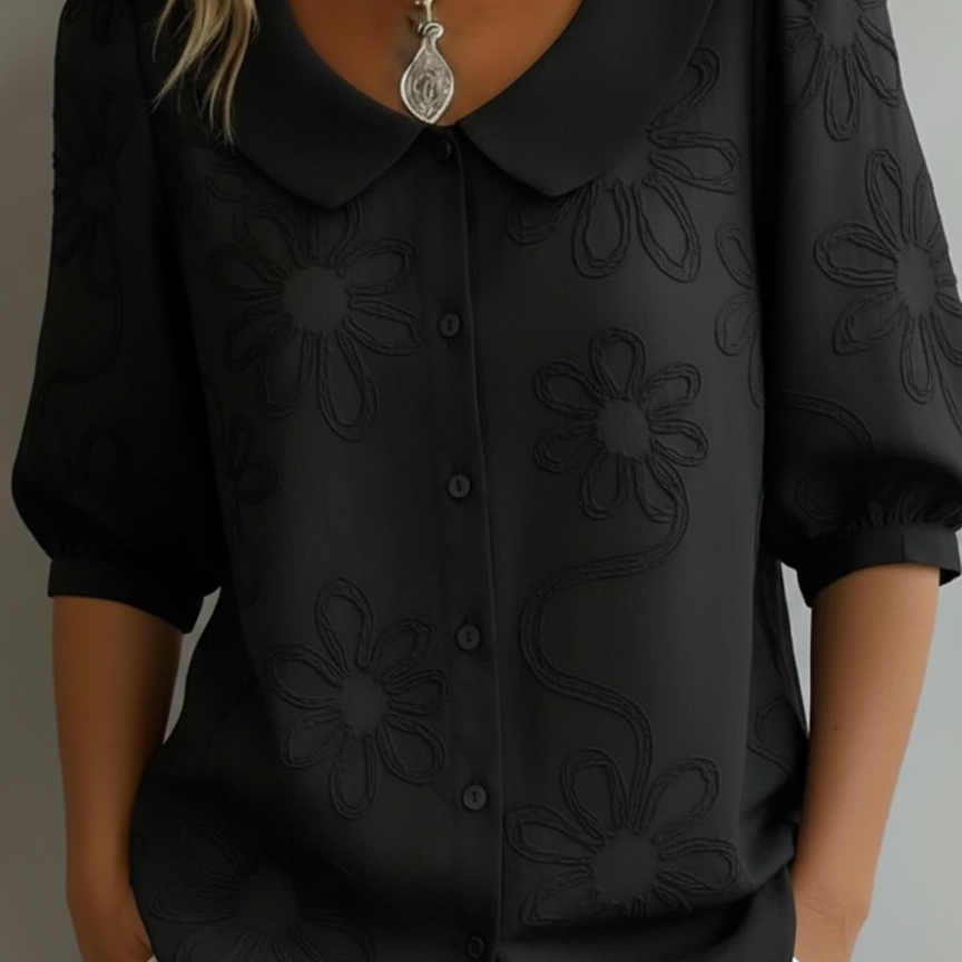 Elisenda | Blusa ligera floral elegancia natural