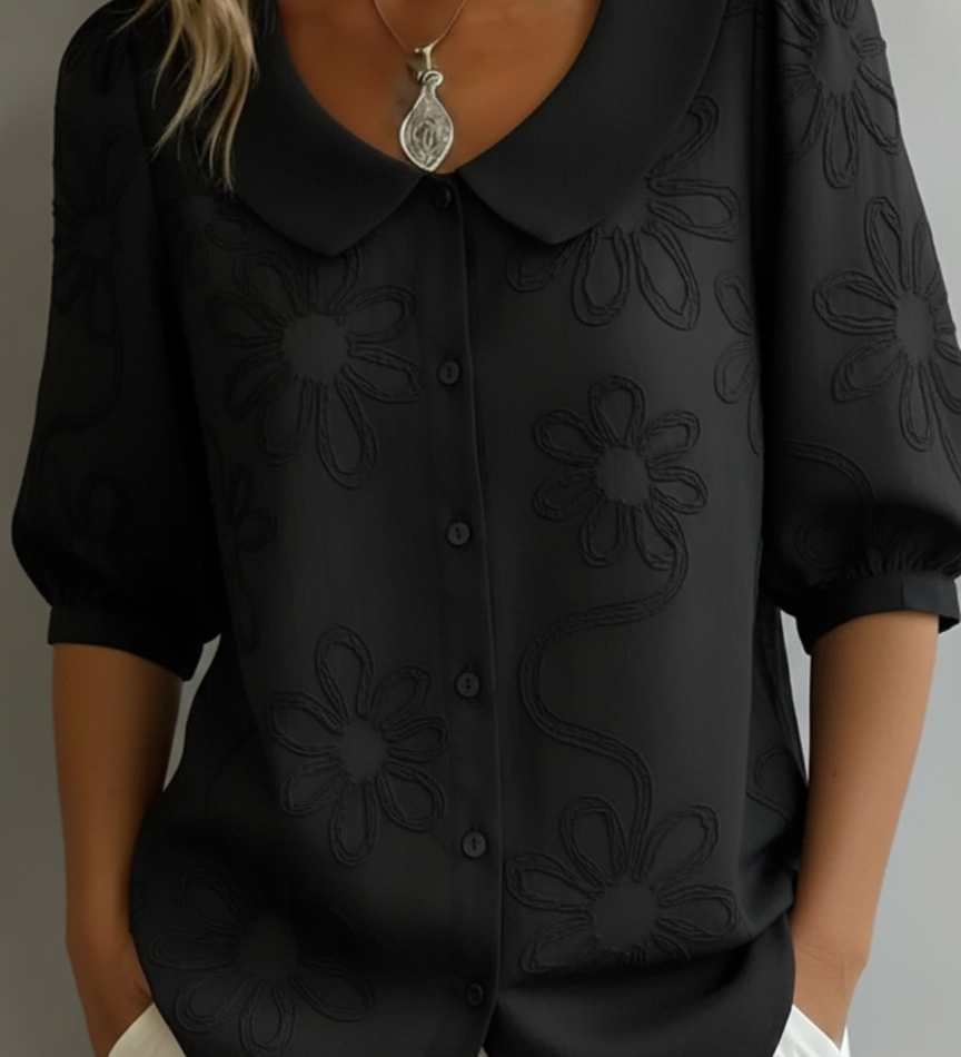 Elisenda | Blusa ligera floral elegancia natural