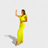 Bryann | Vestido de flamenco neón