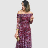 Dana | Vestido elegante con hombros descubiertos