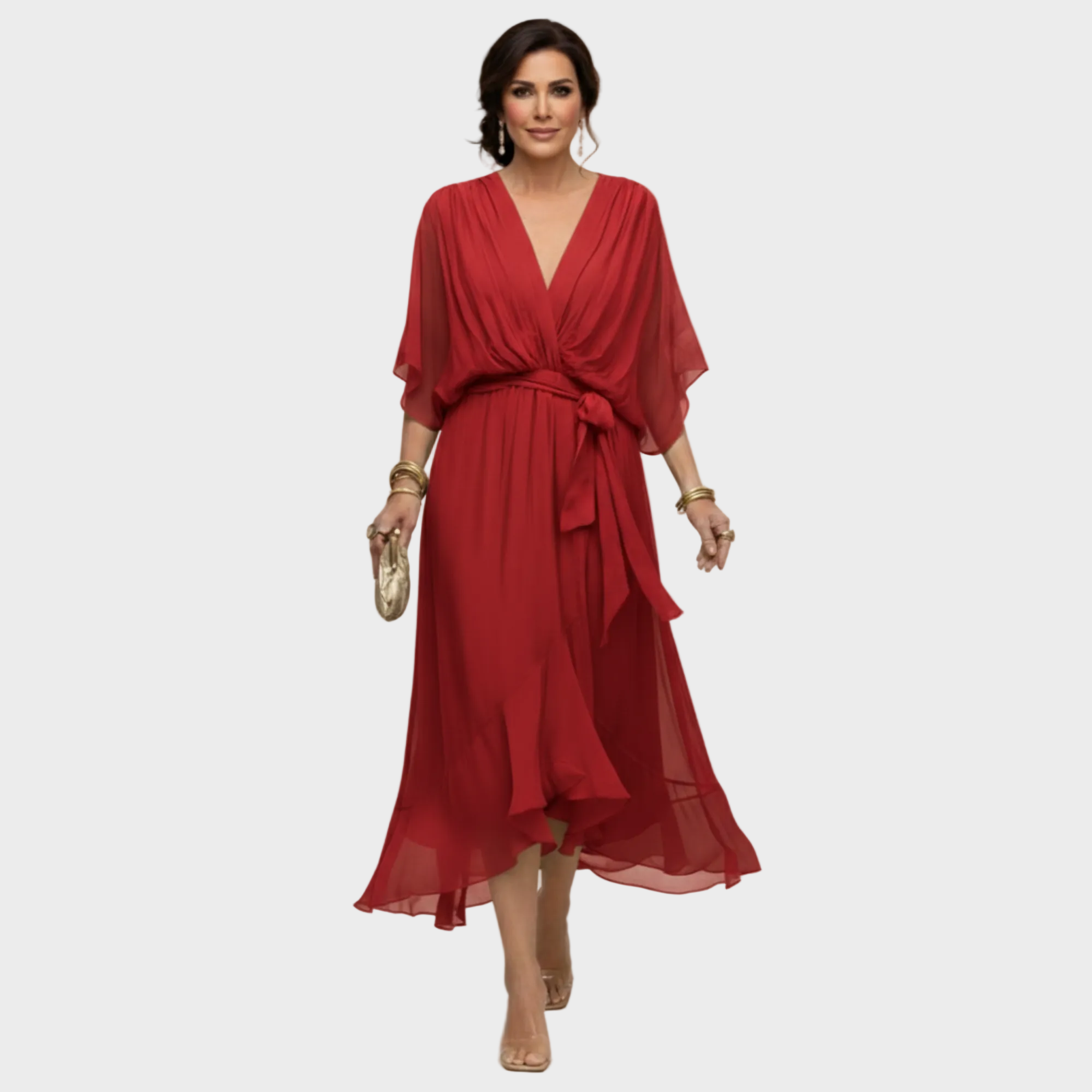 Monica | Vestido con escote en v