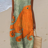 Giulia | Vestido Midi Oceanico